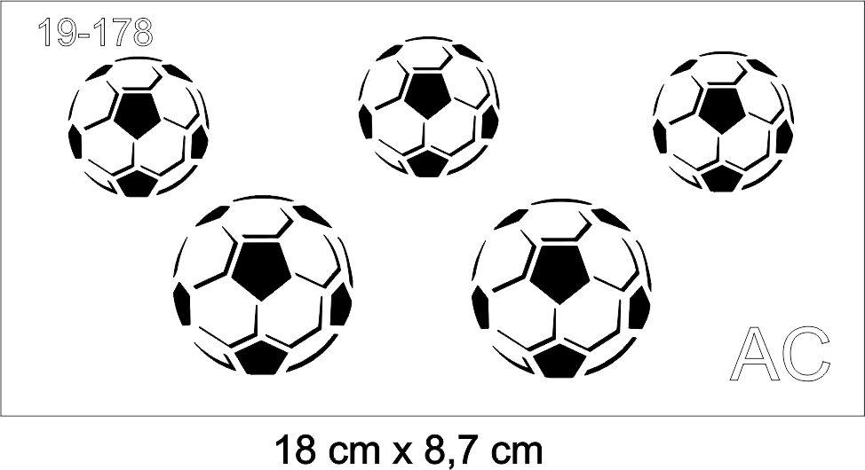Stencil Bola de futebol  19-178