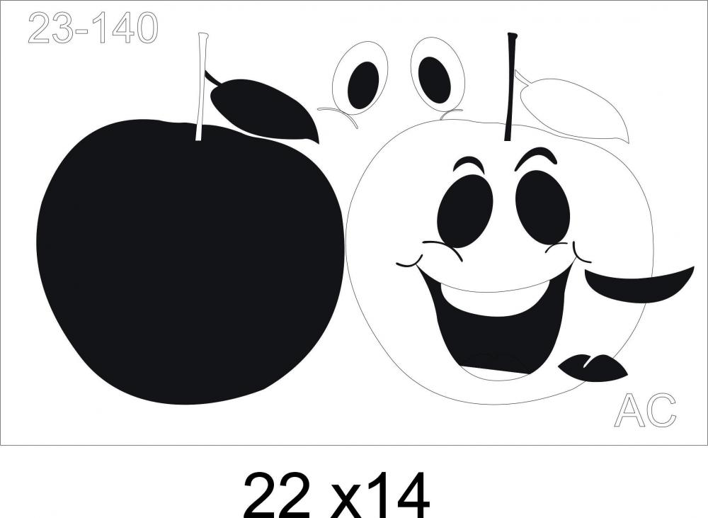 Stencil Laranja Feliz 23-140