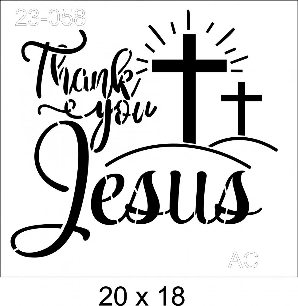 Stencil Jesus Ref: 23-058