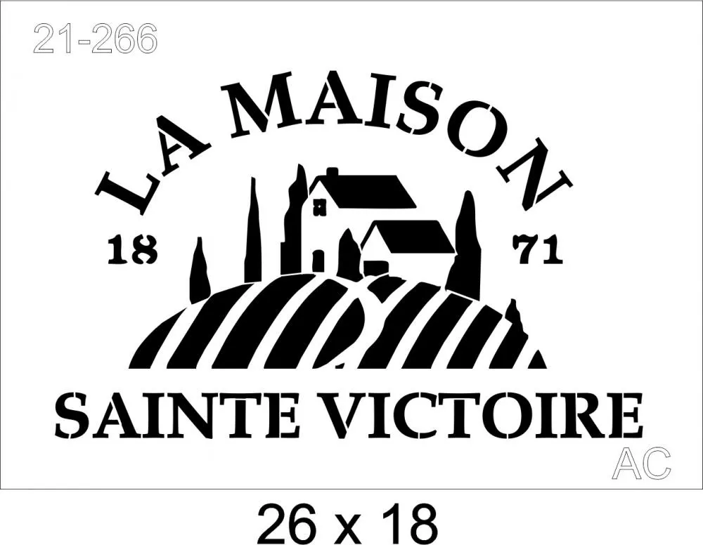 Stencil La Maison -21-266