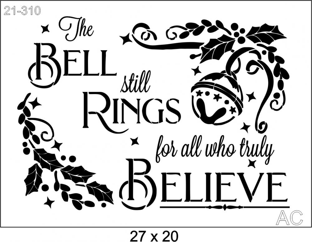 Stencil  Believe     21-310