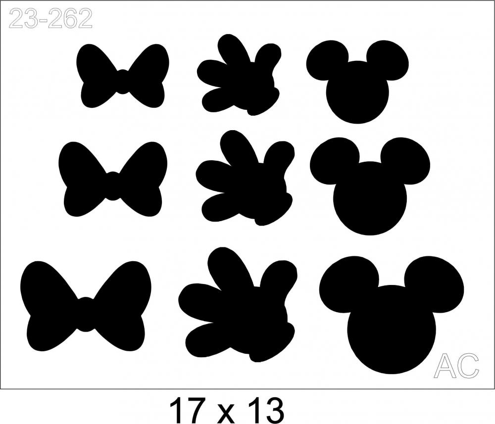 Stencil Minie/Mickey 23-262