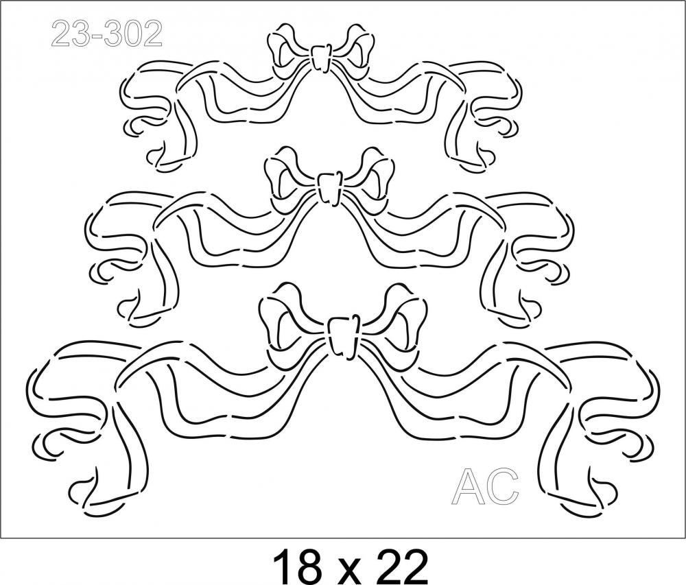 Stencil  laços 23-302