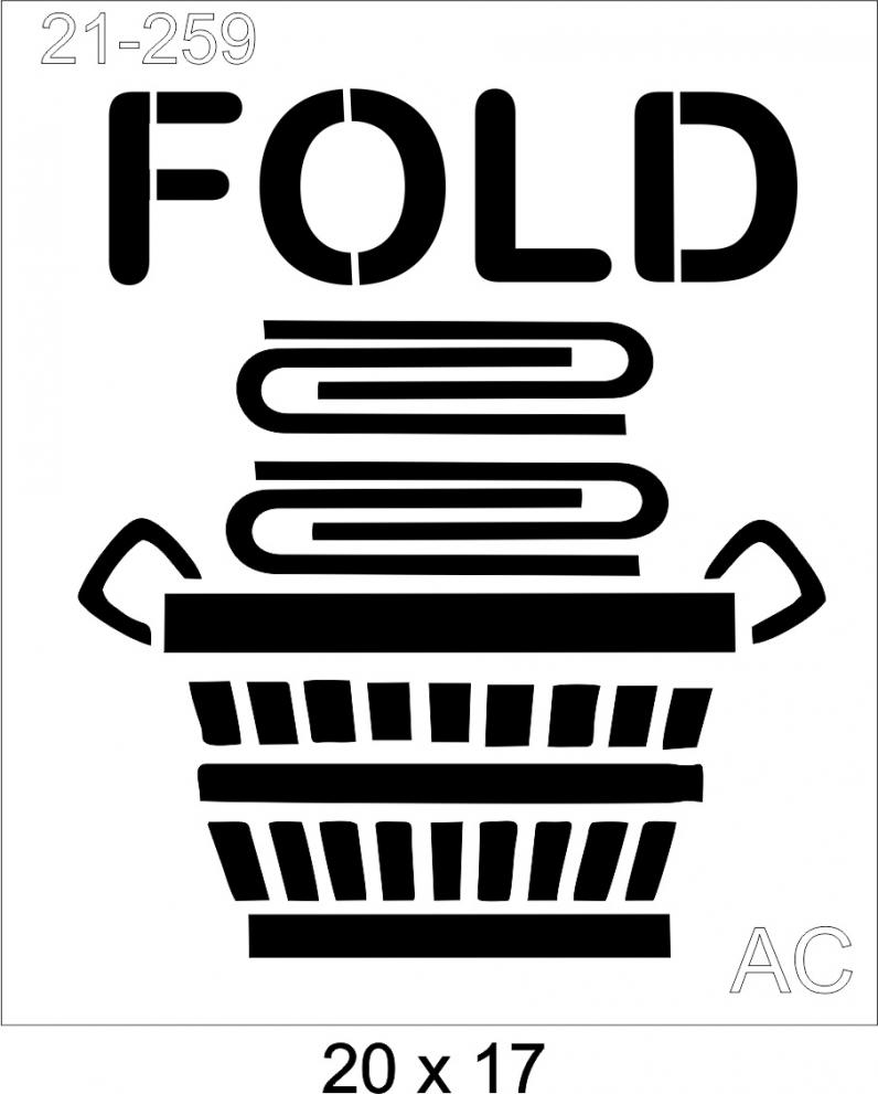 Stencil   Fold  Cod -21-259
