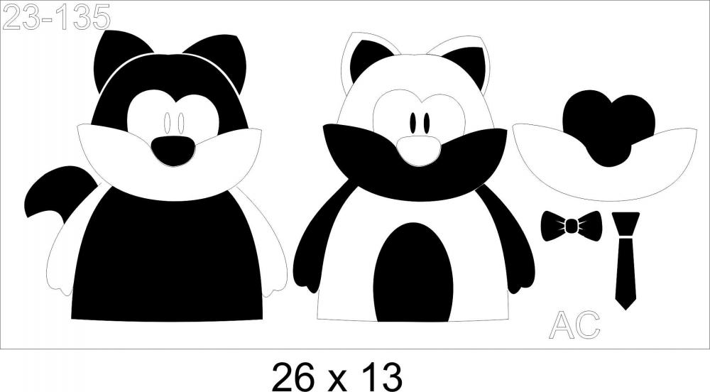 Stencil infantil Rapozinha  23-135
