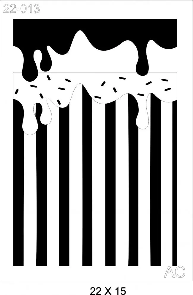 Stencil Listra c/ Chocolate  22-013