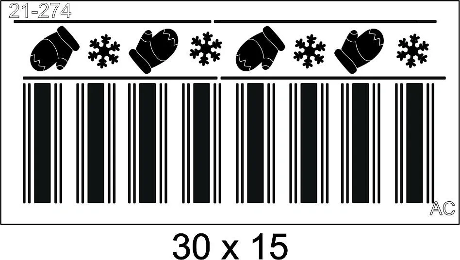Stencil   Listras  Natal Luvinhas  21-274