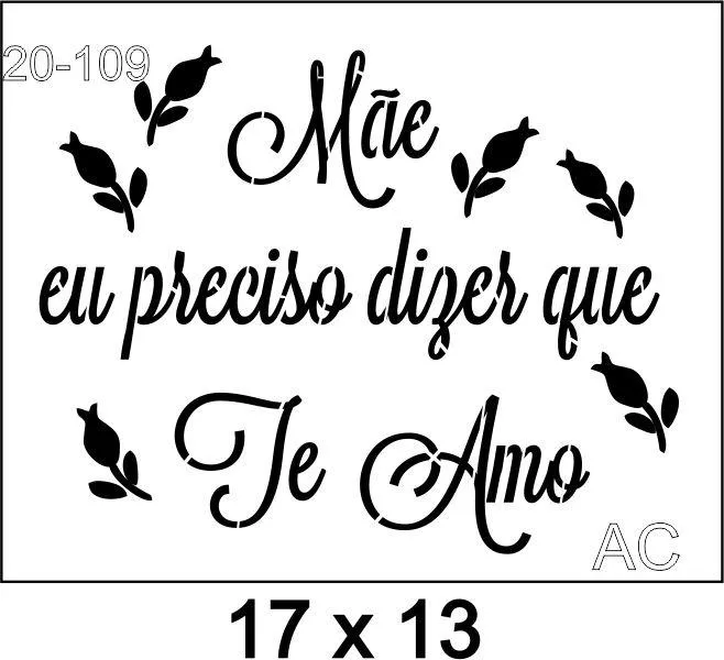 Stencil  Mãe   20-109