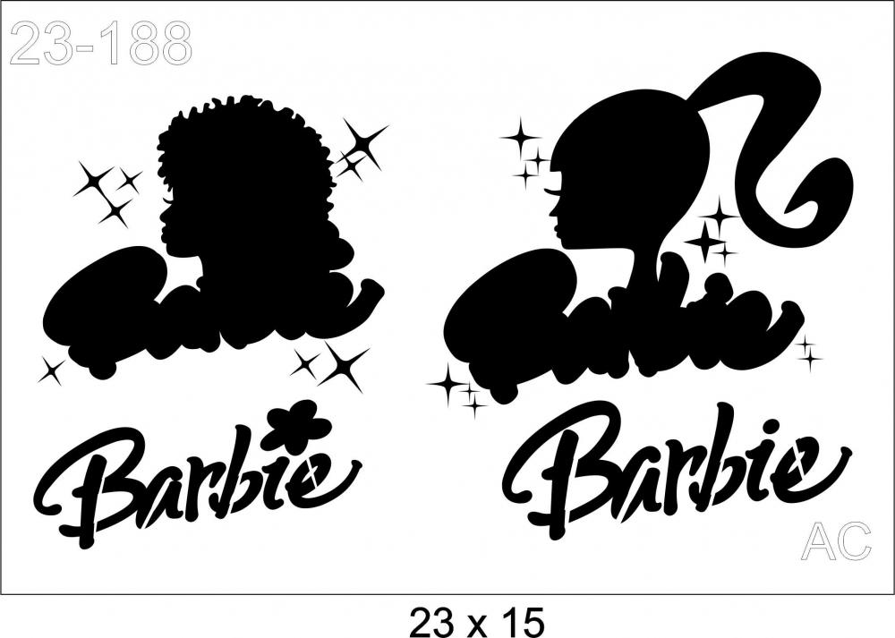 Stencil Barbie 1- 23-188