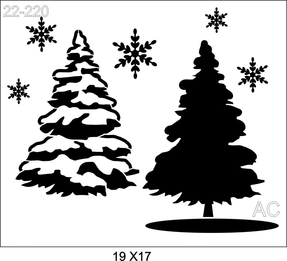 Stencil Árvore Natal   22-220