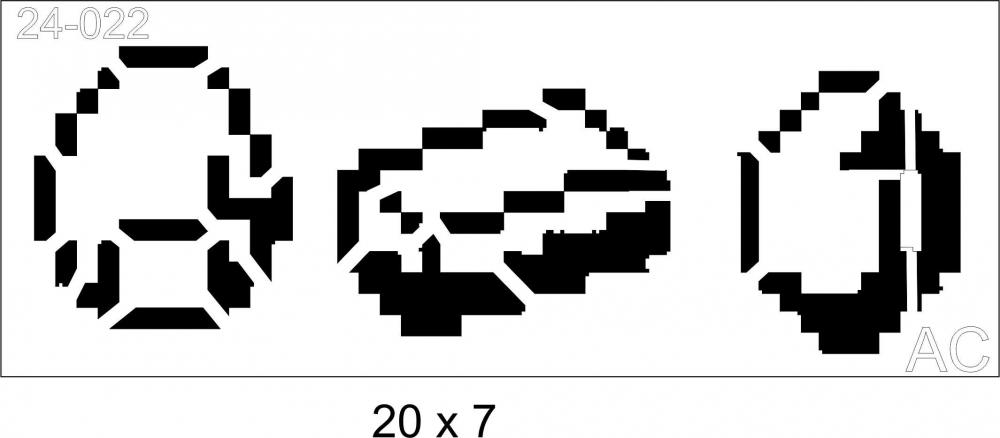 Stencil  MINECRAFT 24-022