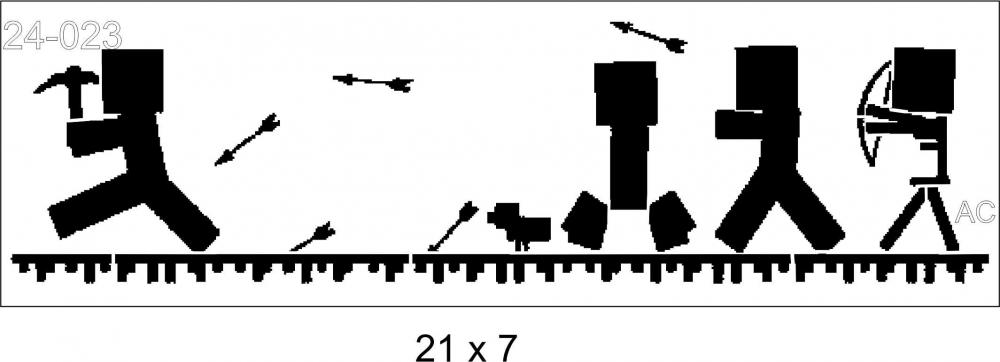 Stencil  MINECRAFT 24-023