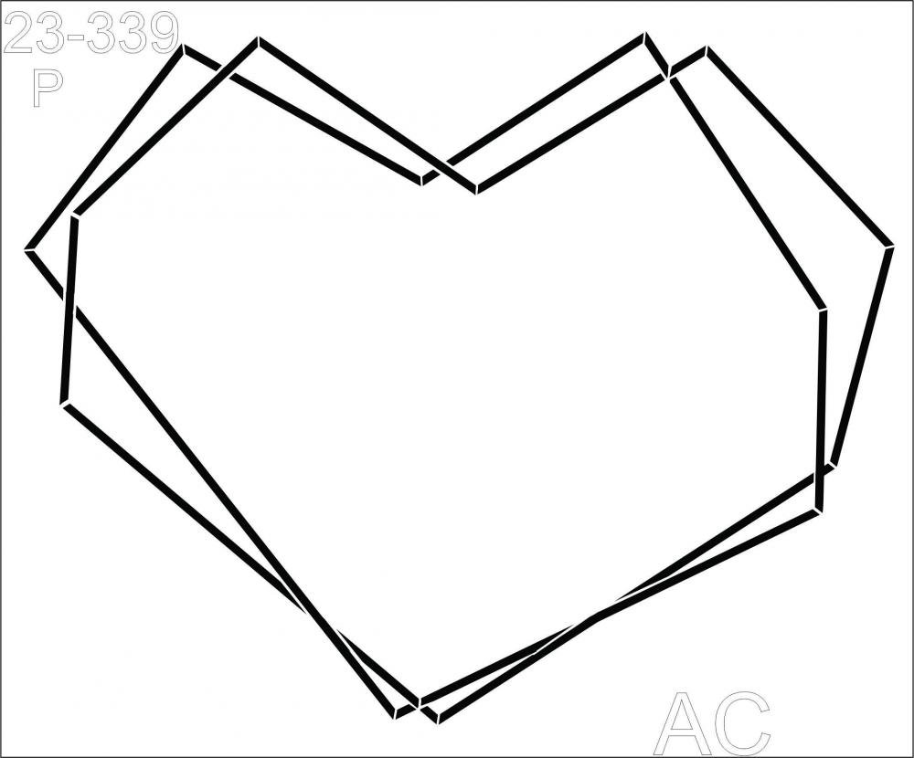 Stencil Moldura 23-339