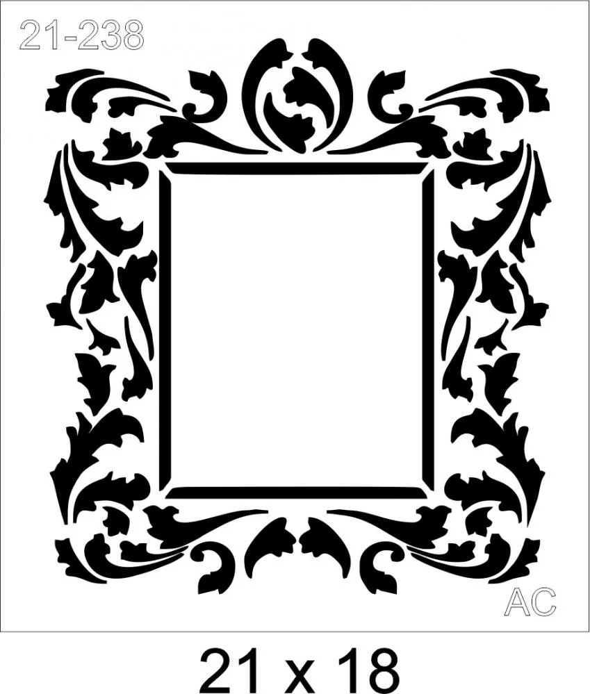 Stencil Moldura  21-238