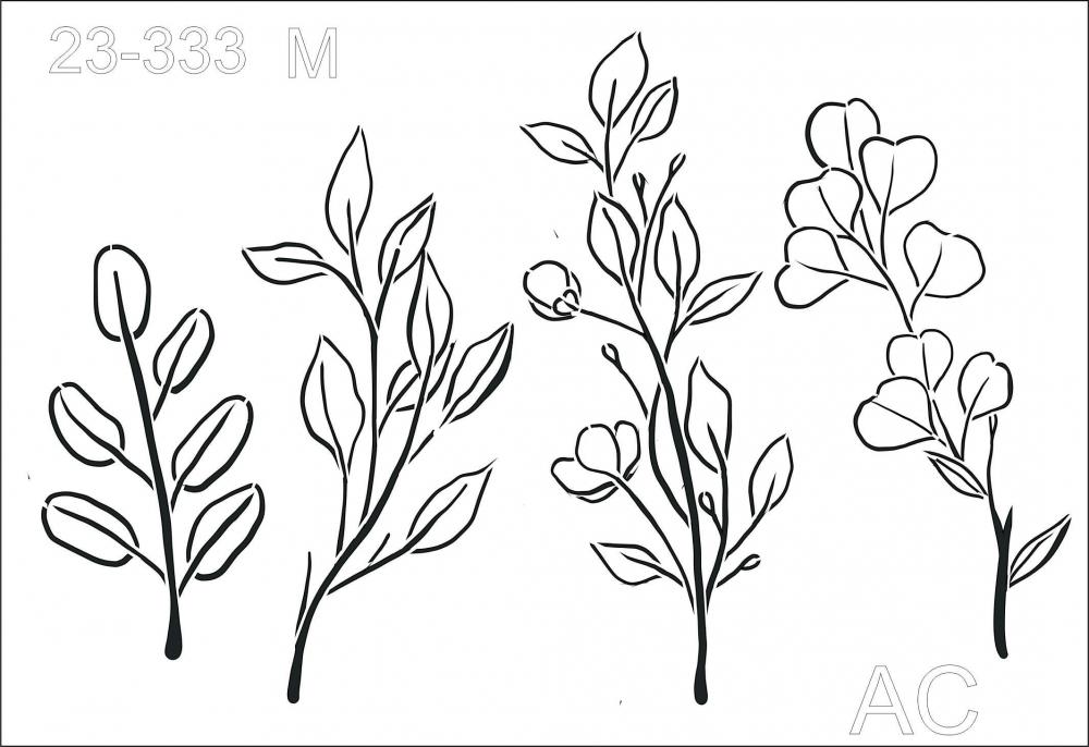 Stencil Folhagens- 23-333