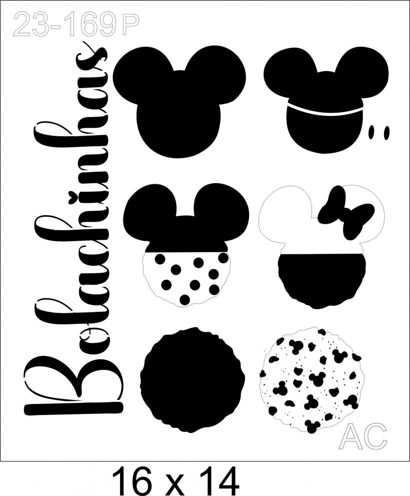 Stencil Minie Biscoitinhos 23-169