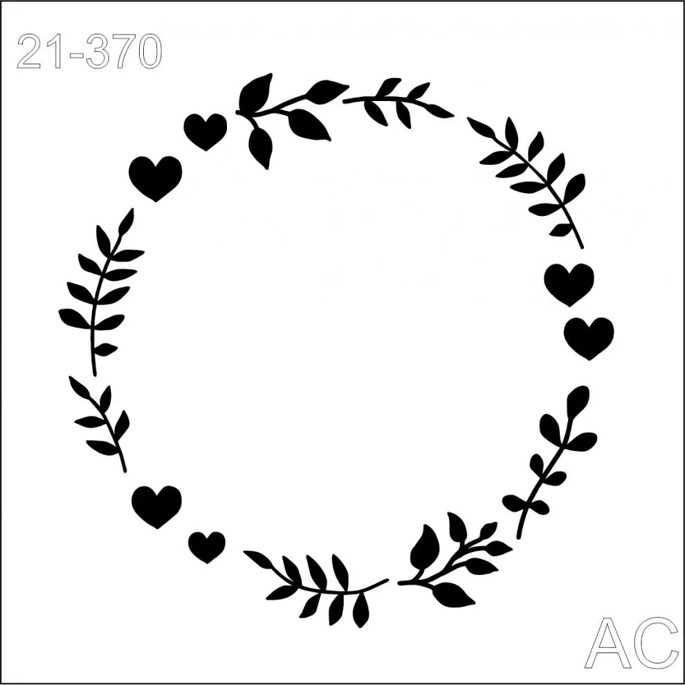 Stencil Moldura Redonda  21-370