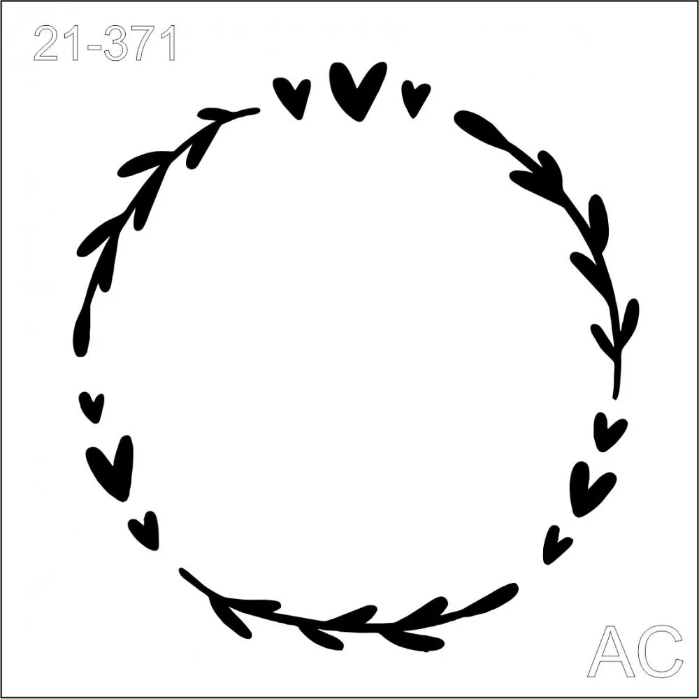 Stencil Moldura Redonda  21-371