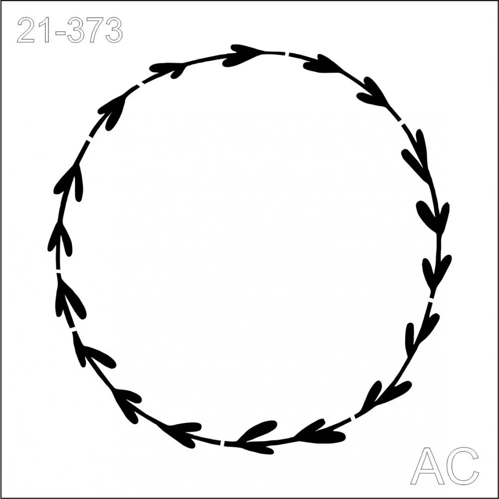 Stencil Moldura Redonda  21-373