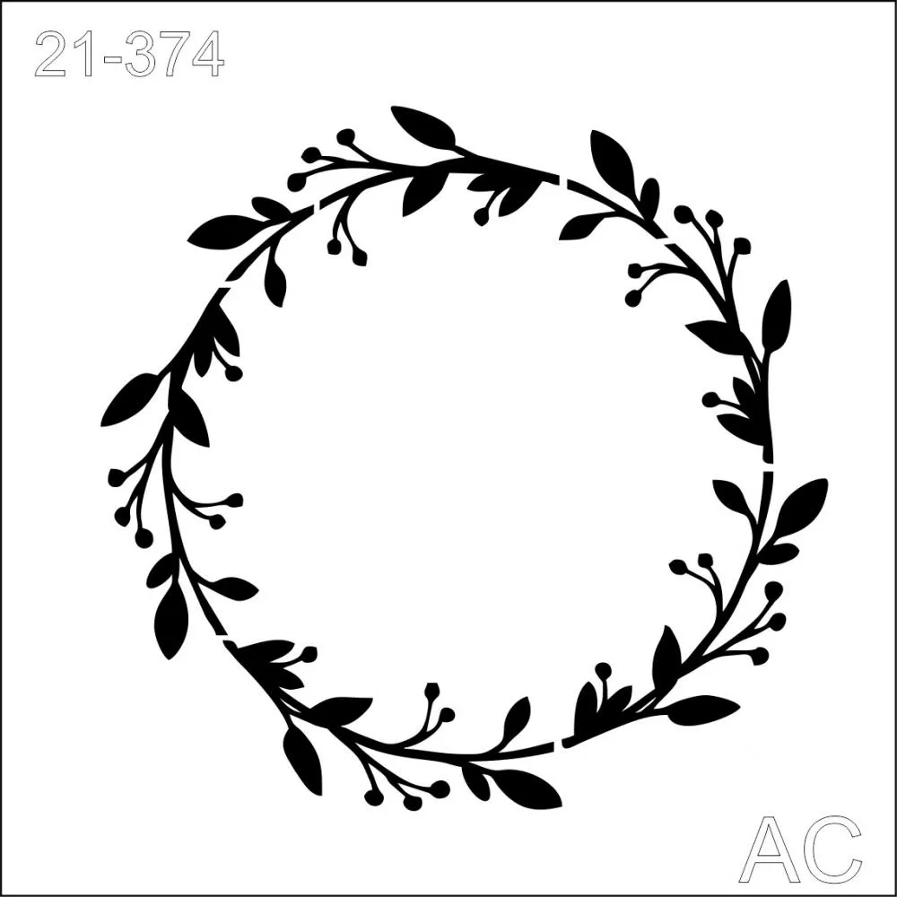 Stencil Moldura Redonda  21-374