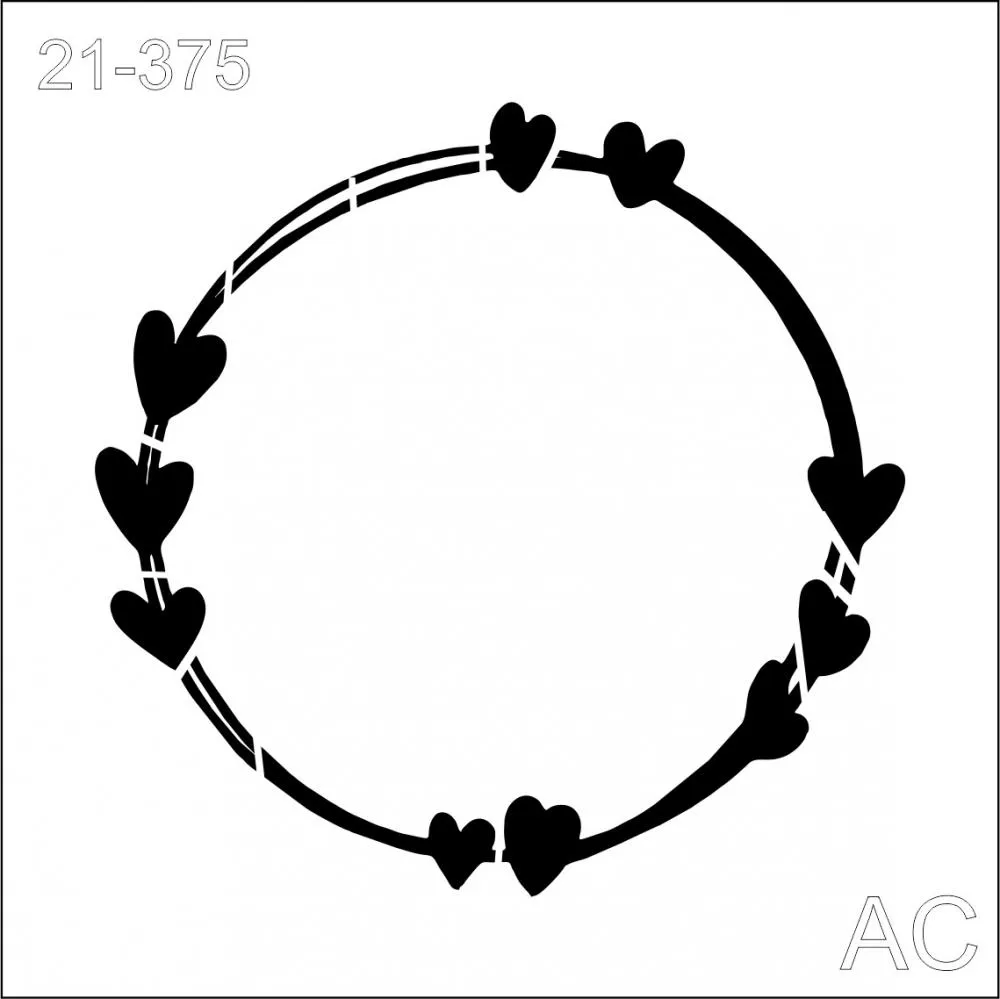Stencil Moldura Redonda  21-375