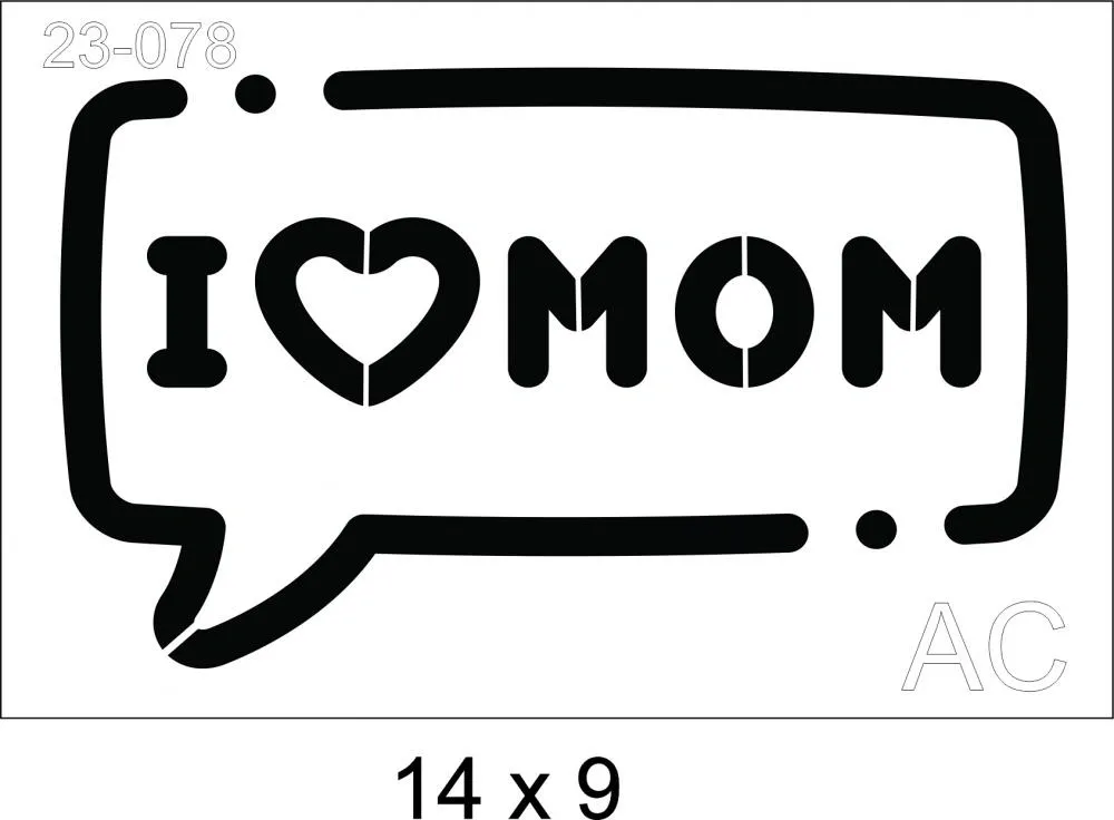Stencil  MOM Ref: 23-078