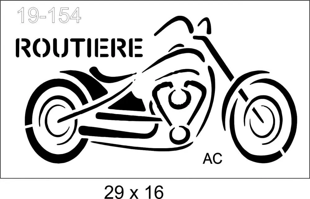 Stencil Moto  19-154