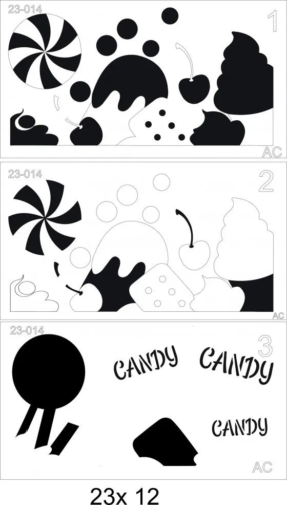 Stencil Mundo Doce Ref: 23-014