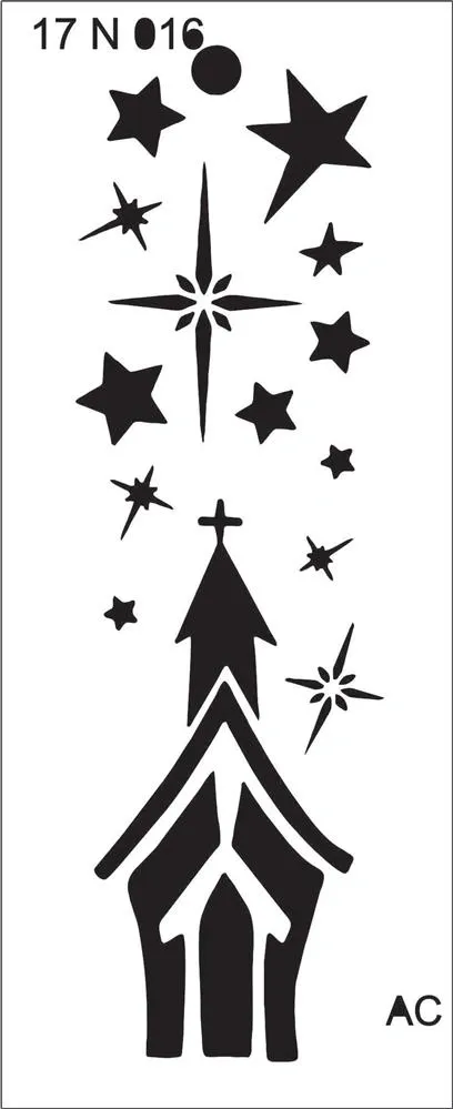 Stencil Natal 17n016