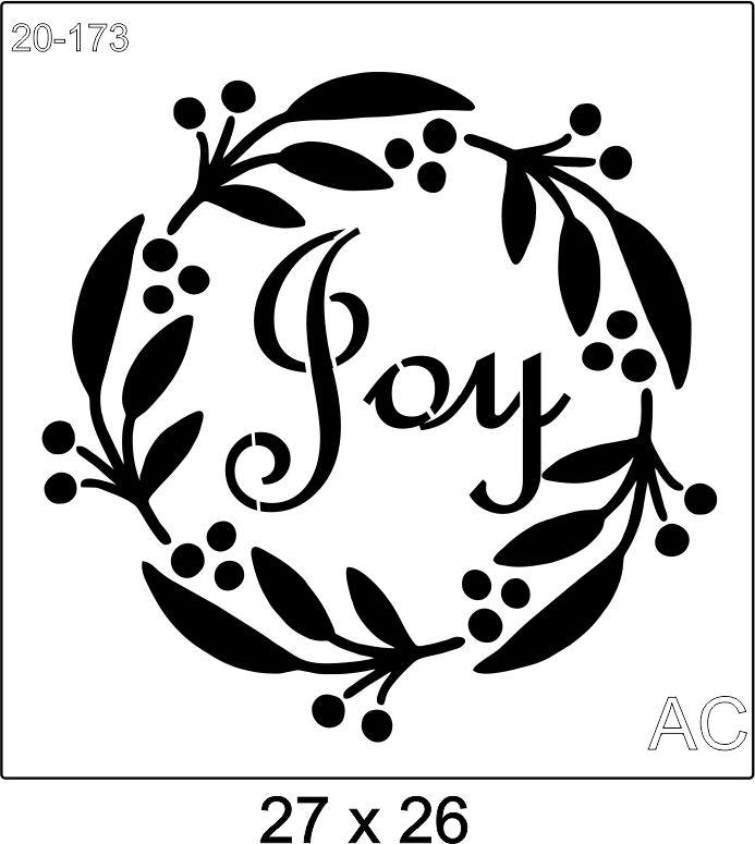 Stencil Guirlanda Joy  20-173