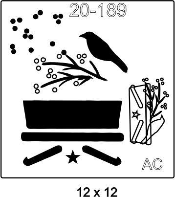 Stencil Corvo  20-189