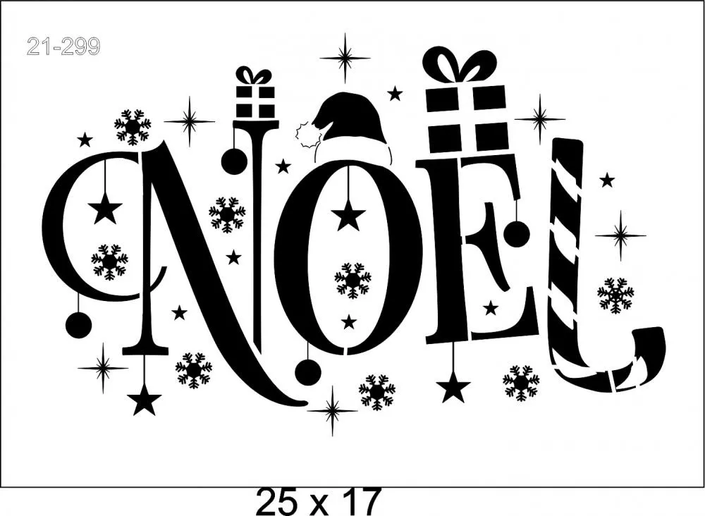 Stencil Natal Noel-21-299