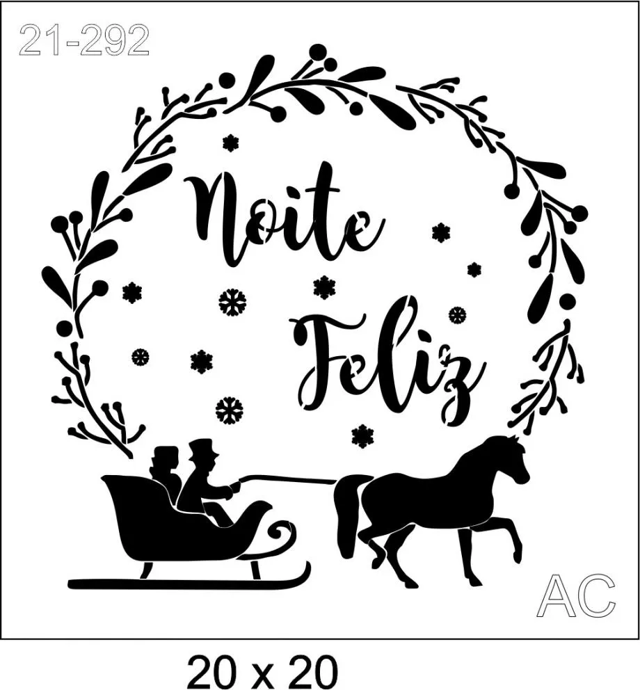 Stencil  Noite Feliz -21-292