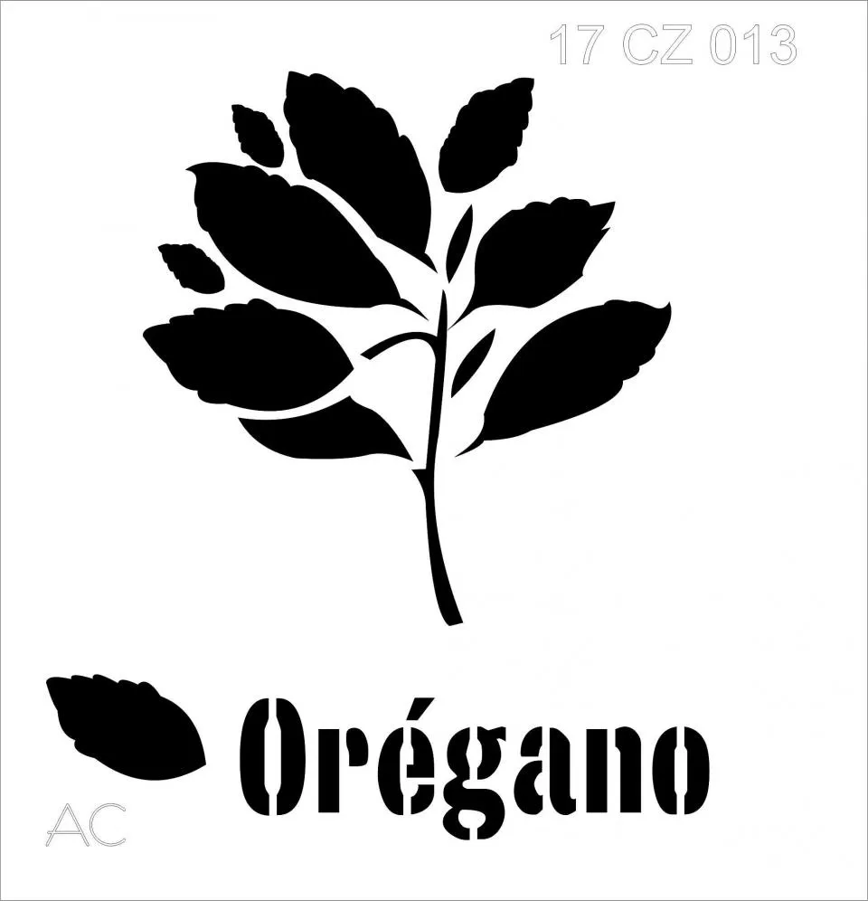 Stencil ORÉGANO COD 17coz013
