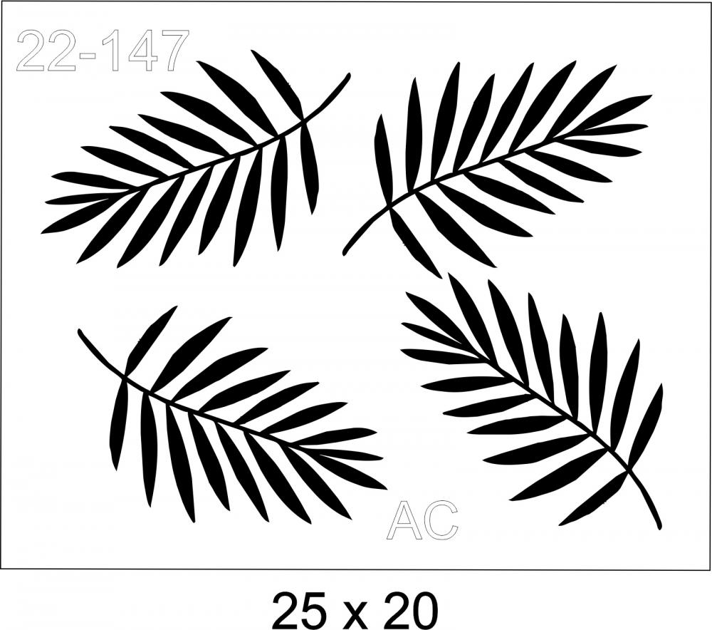 Stencil Folhagem 22-147