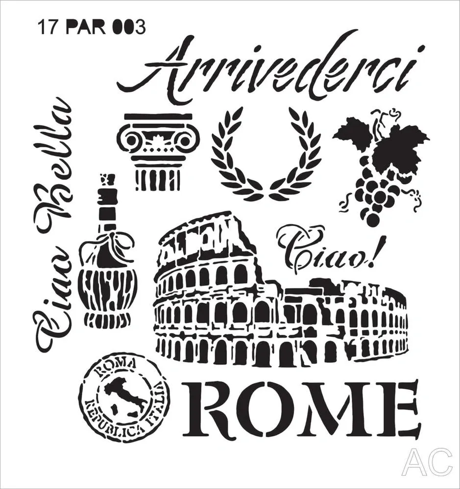 Stencil Países 17par003