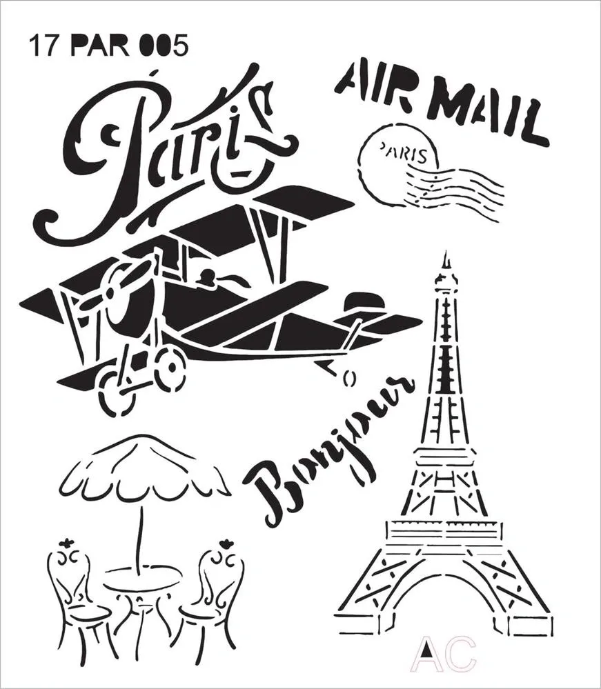 Stencil Países   17par005