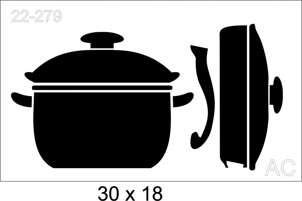 Stencil Panelas   22-279
