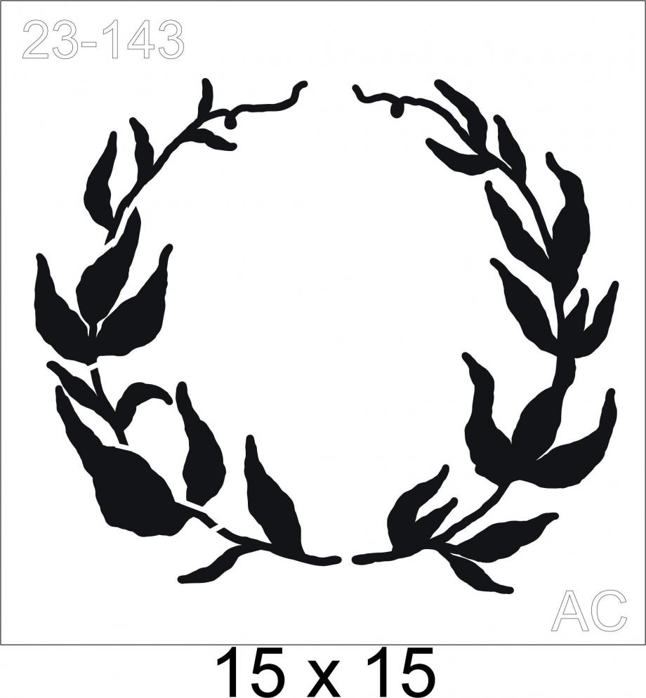 Stencil Guirlanda folhas   23-143