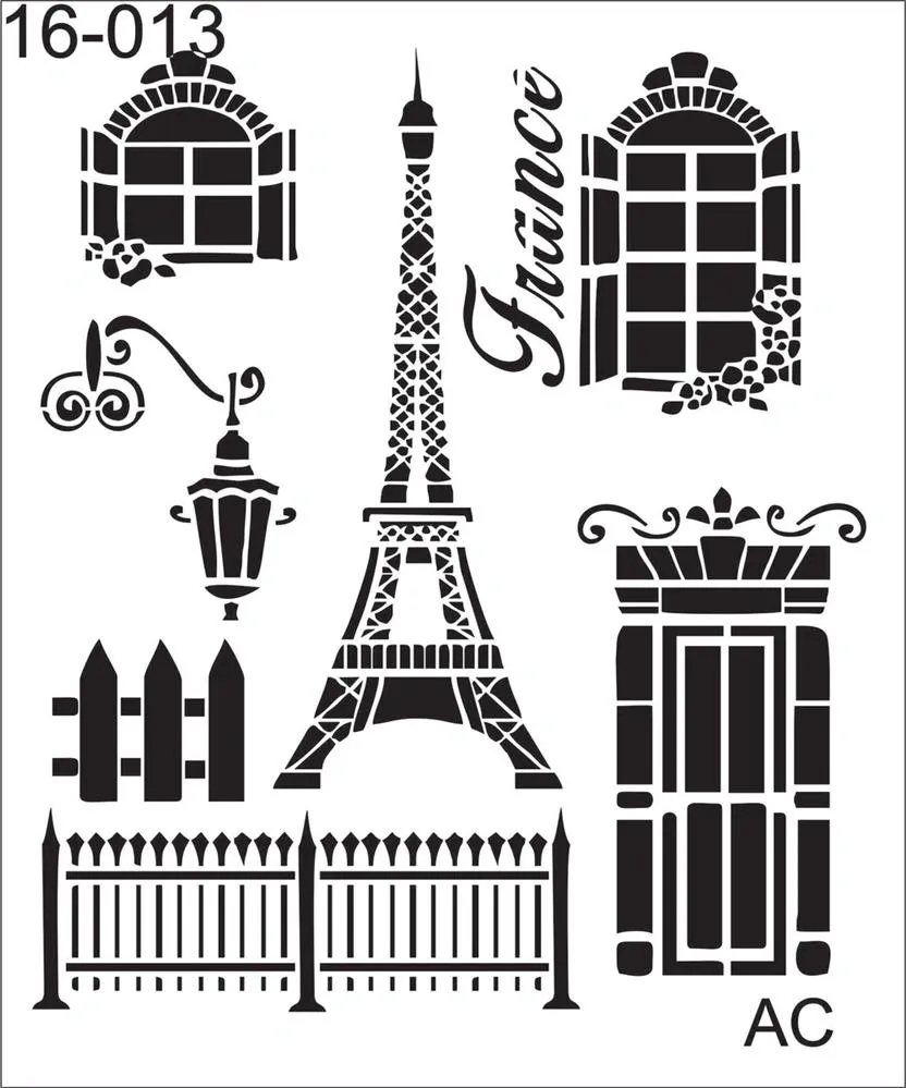 Stencil  PARIS     16vr013