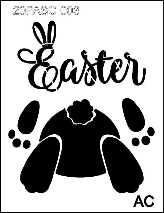 Stencil  Páscoa   Easter 20PASC003