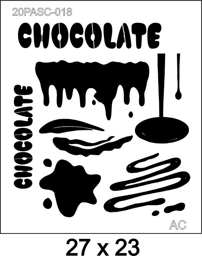 Stencil  Chocolate   20PASC018
