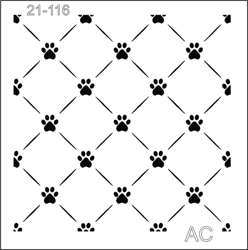 Stencil Patinhas 21-116