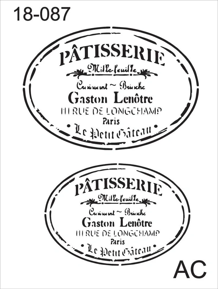 Stencil  Patisserie   18-087