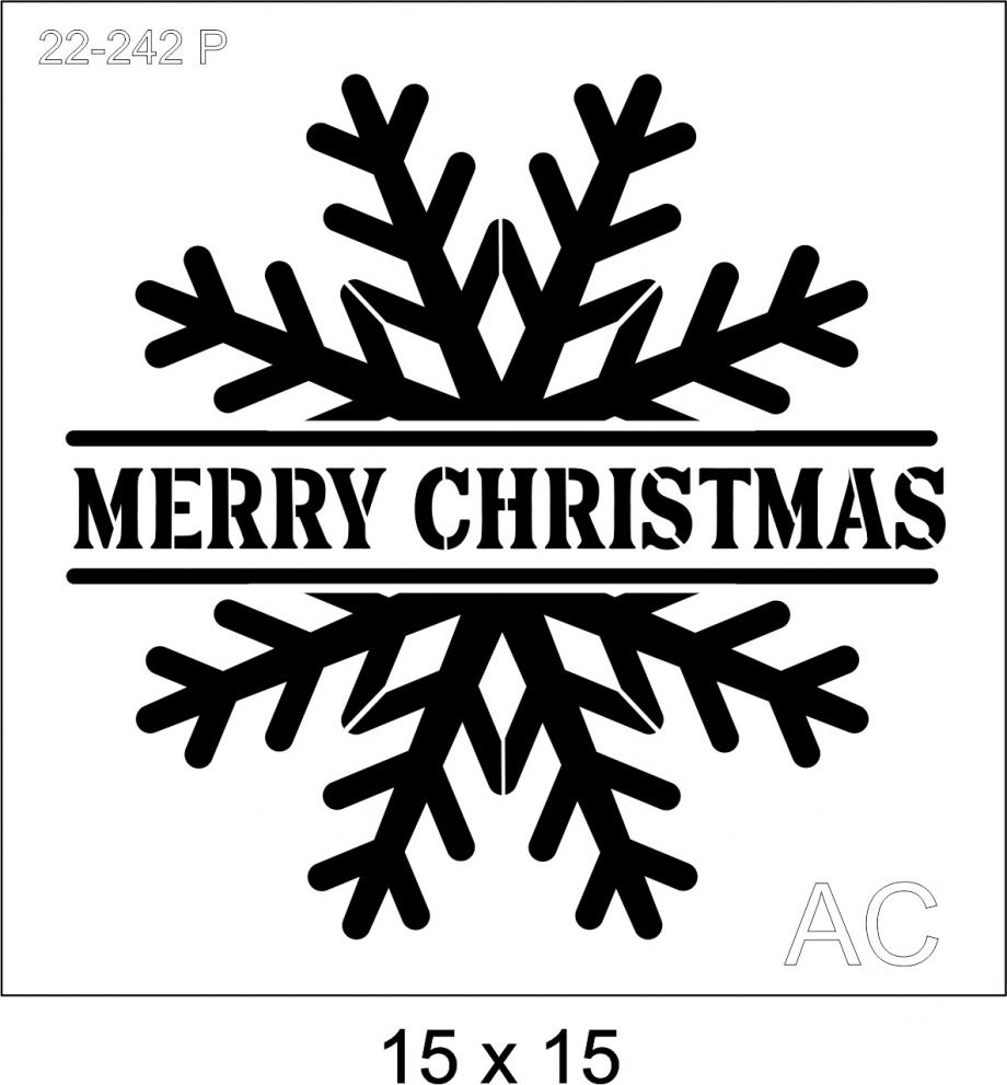 Stencil Flocos de Neve 22-242