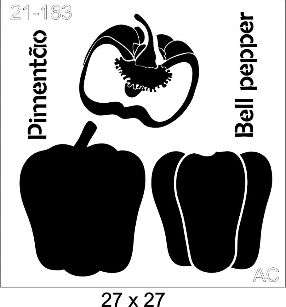 Stencil Pimentão 21-183