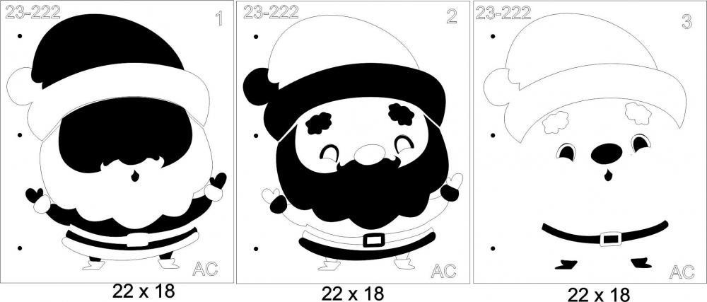 Stencil Papai Noel 23-222