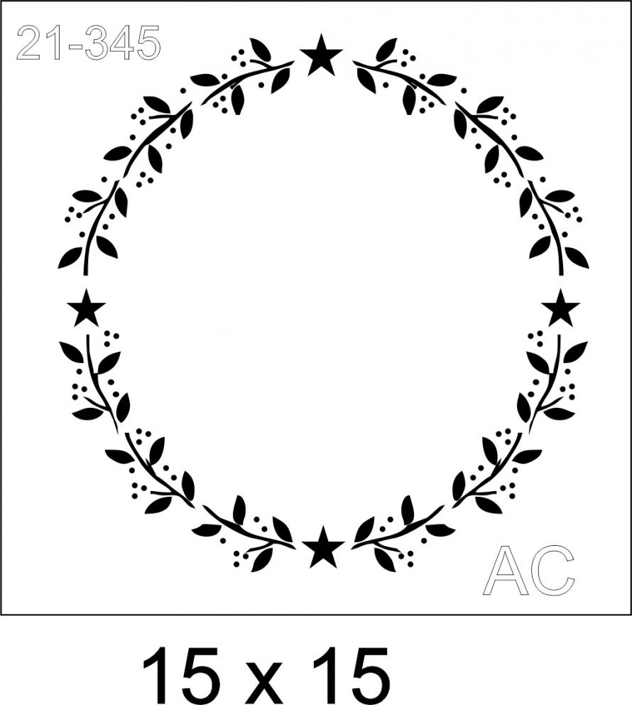 Stencil Guirlanda Natal  21-345