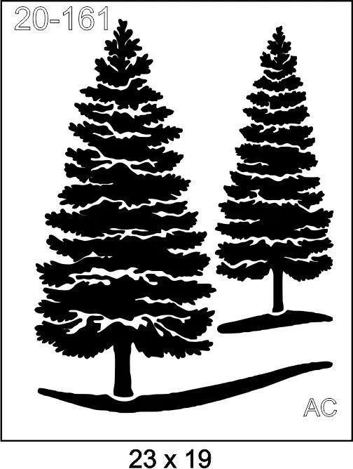 Stencil Pinheiro de Natal   20-161