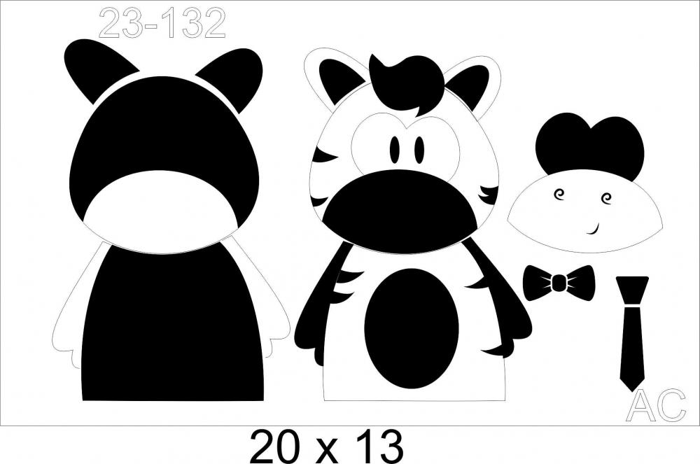 Stencil infantil Zebrinha  23-132